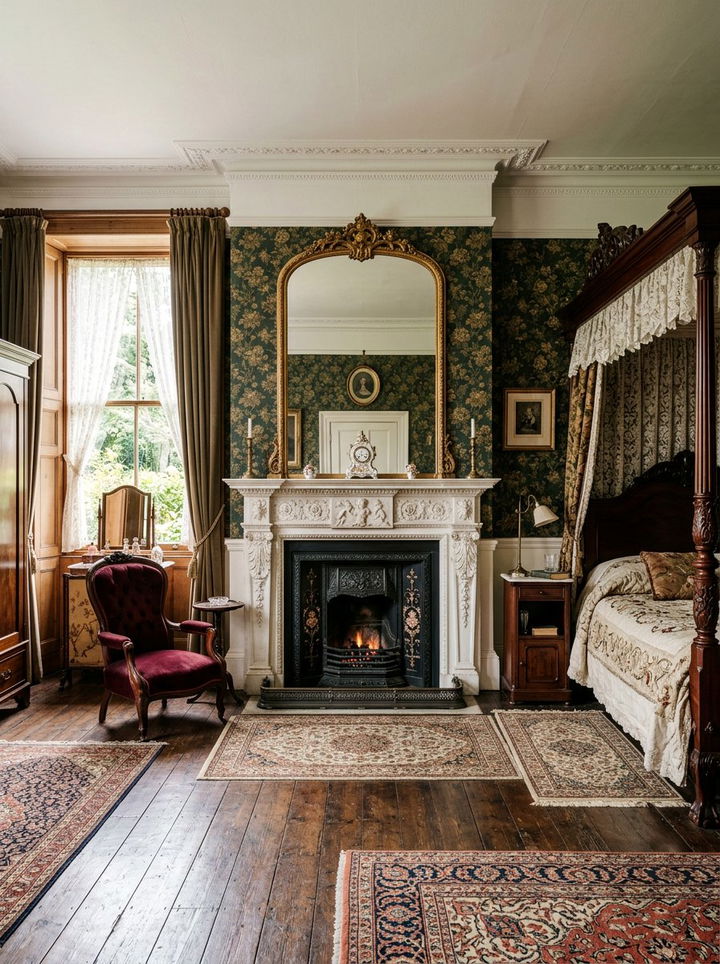Victorian Bedroom With Original Fireplace - 30 bedroom with fireplace ideas