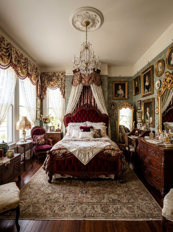 Victorian Maximalist Bedroom - 30 maximalist bedroom ideas
