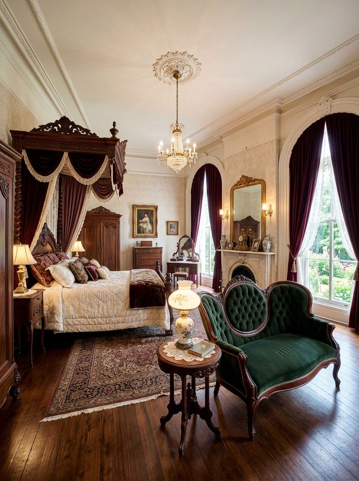 Victorian Style Master Bedroom Loveseat - 30 bedroom loveseats
