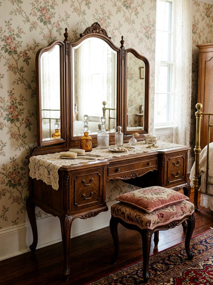 Victorian bedroom vanity - 30 Victorian bedroom ideas