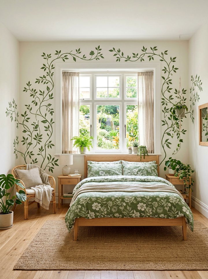 Vine Wall Stencil - 30 bedroom wall stencils
