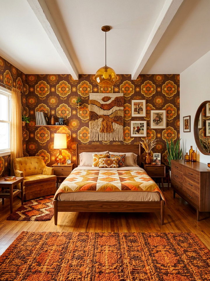 Vintage Amber Bedroom - 30 amber and brown bedroom ideas