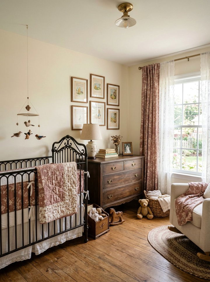 Vintage Baby Room - 30 newborn bedroom ideas
