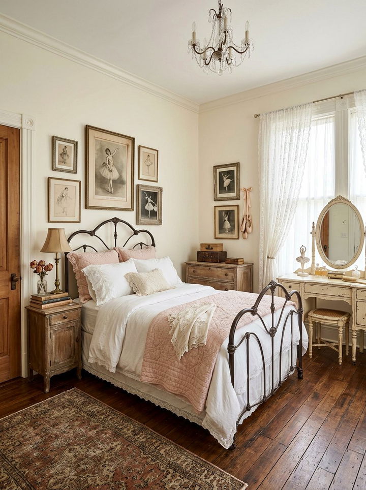 Vintage Ballerina Bedroom - 30 dance bedroom ideas