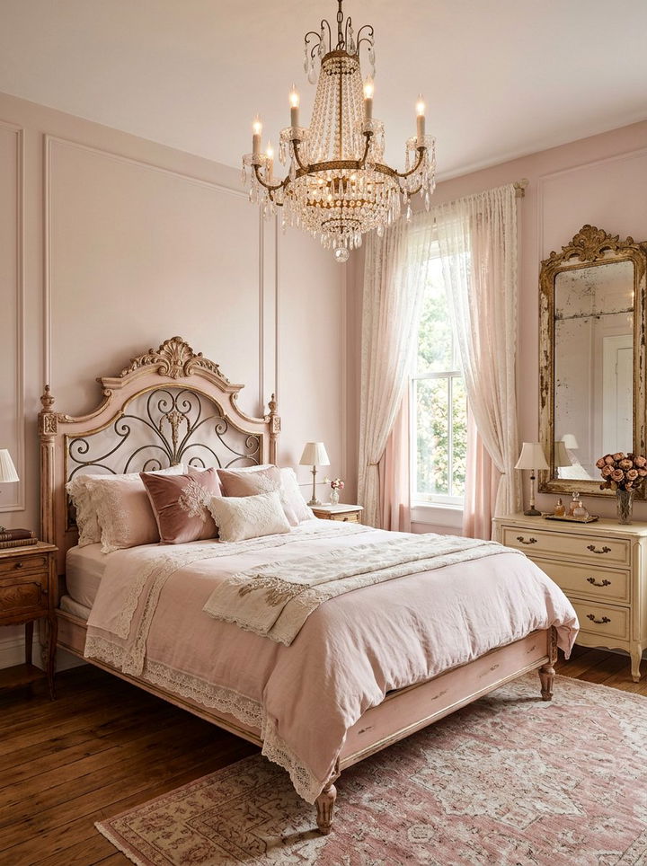 Vintage Blush Bedroom - 30 blush bedroom ideas