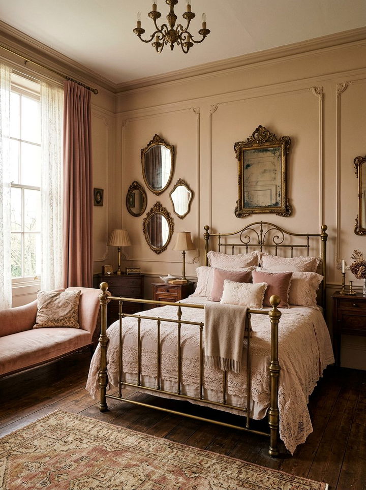 Vintage Blush Gold Bedroom - 30 blush and gold bedroom ideas