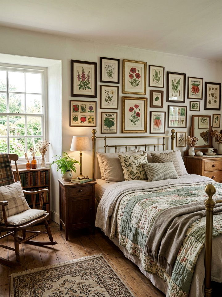 Vintage Botanical Bedroom - 30 garden themed bedroom ideas