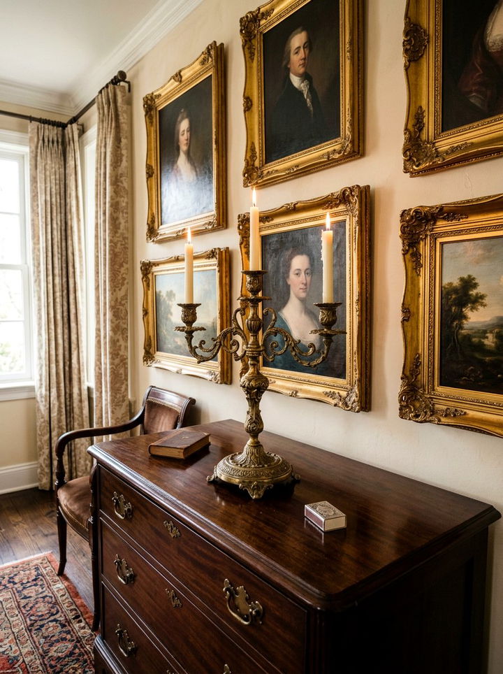 Vintage Brass Candle Holder - 30 bedroom candle ideas