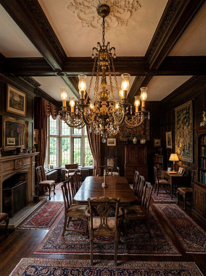 Vintage Brass Chandelier - 30 bedroom chandeliers