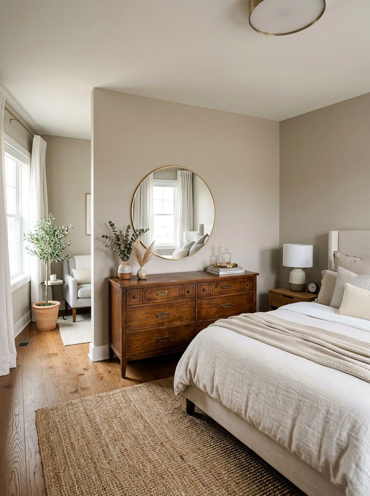 Vintage Brown Dresser - 30 warm brown bedroom ideas