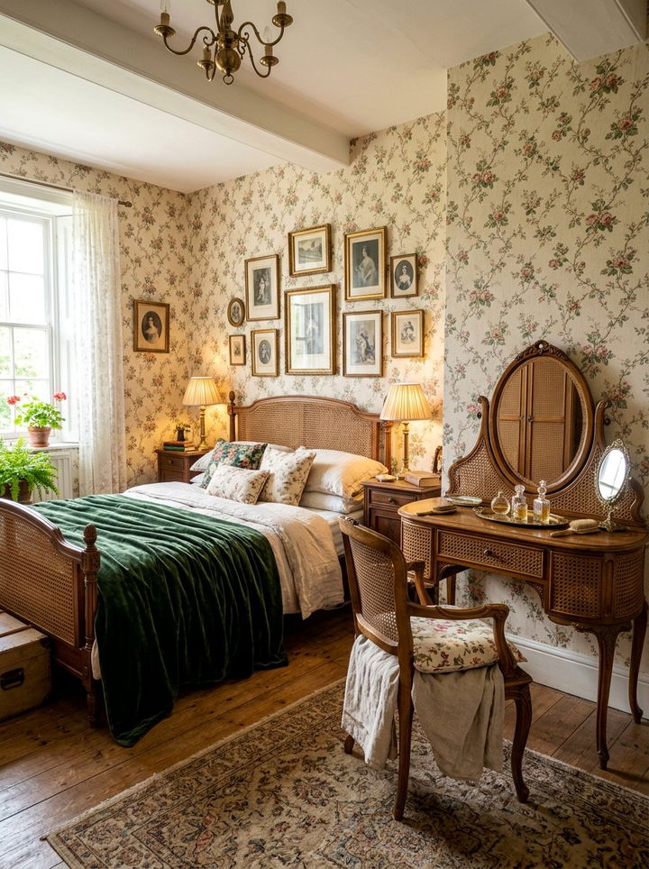 Vintage Cane Bedroom - 30 cane bedroom ideas