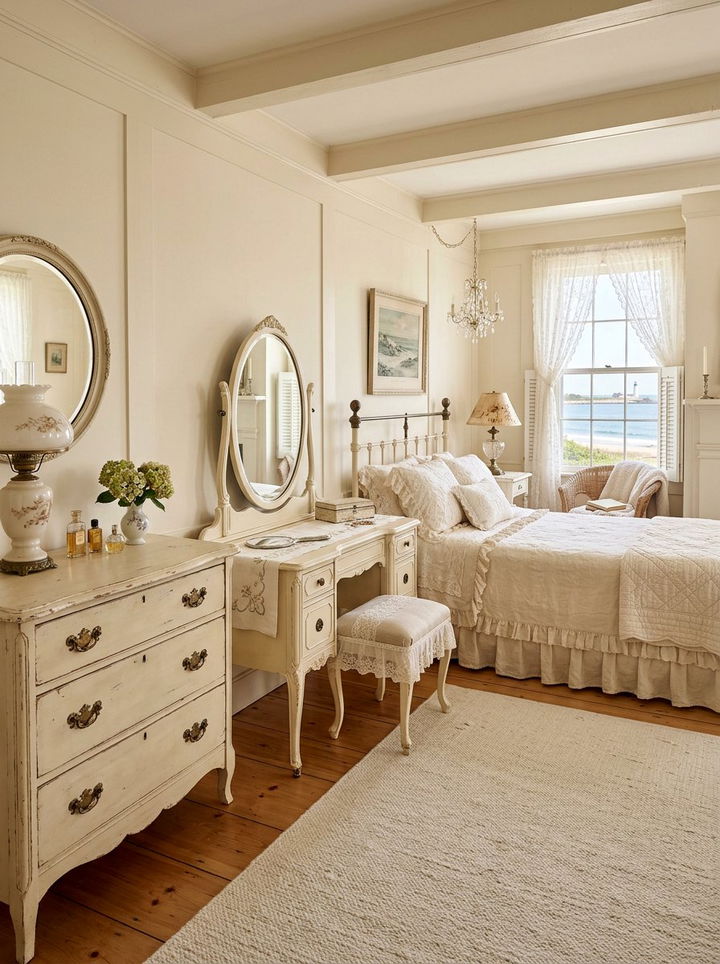 30 Coastal Cream Bedroom Ideas for a Relaxing Seaside Retreat