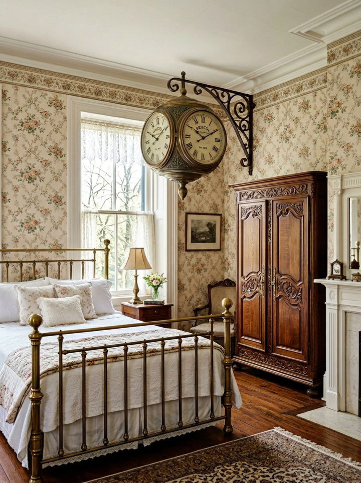 Vintage Double Sided Station Clock - 30 bedroom wall clocks