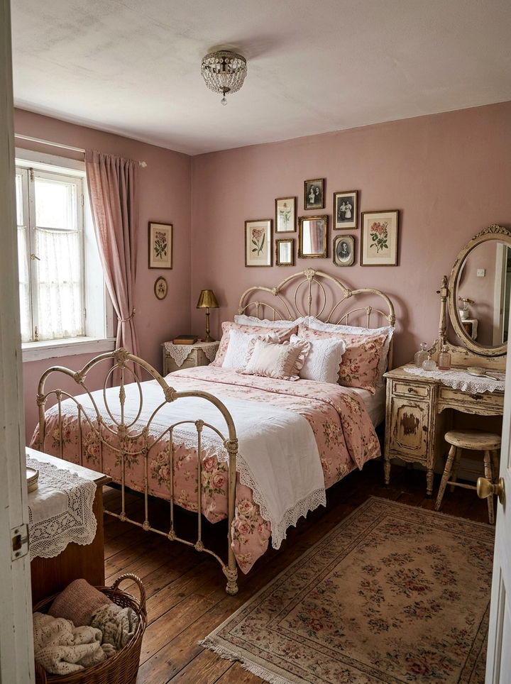 Vintage Dusty Rose Bedroom - 30 dusty rose bedroom ideas