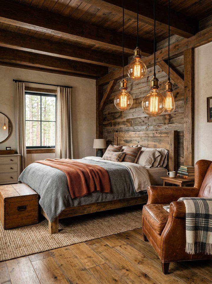 Vintage Edison Bulb Pendant - 30 bedroom pendant lighting ideas