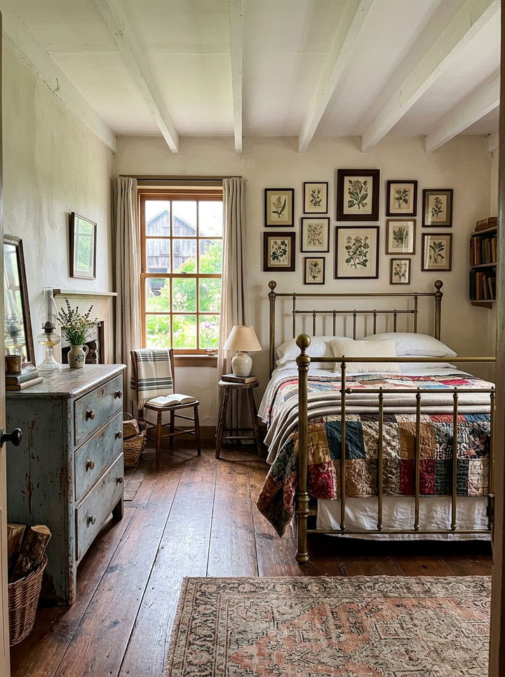 Vintage Farmhouse Bedroom - 30 farmhouse bedroom ideas