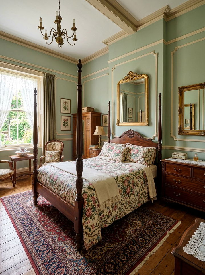 Vintage Floral Bedspread - 30 bedroom bedding ideas