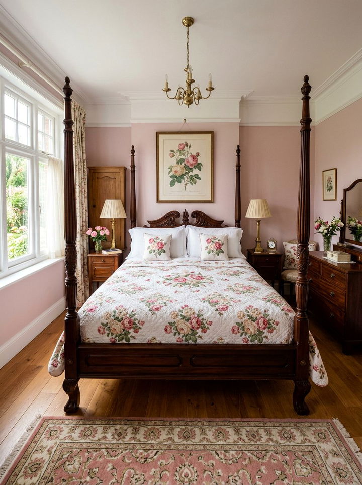 Vintage Floral Quilt - 30 bedroom quilts