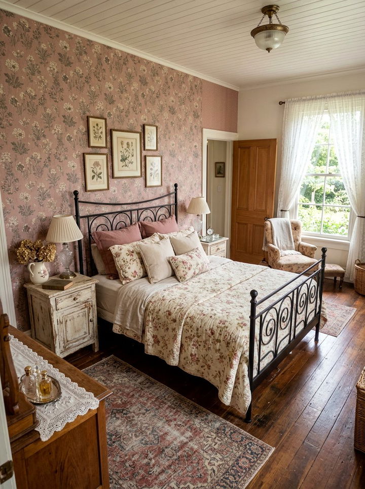 Vintage Floral Wallpaper - 30 bedroom floral wallpapers