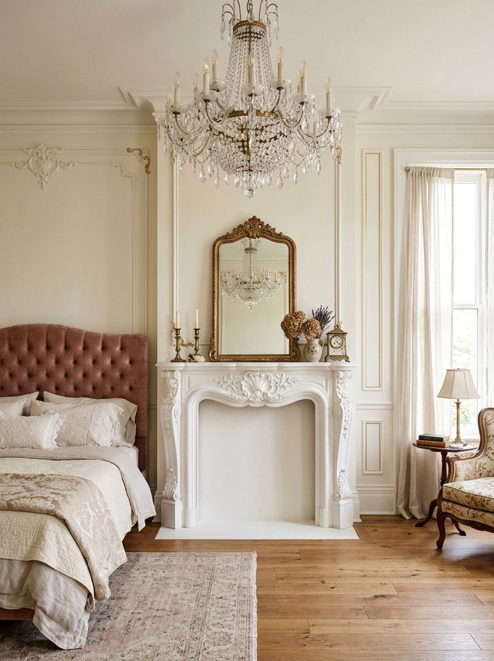 Vintage French Bedroom Mantel - 30 bedroom fireplace mantels