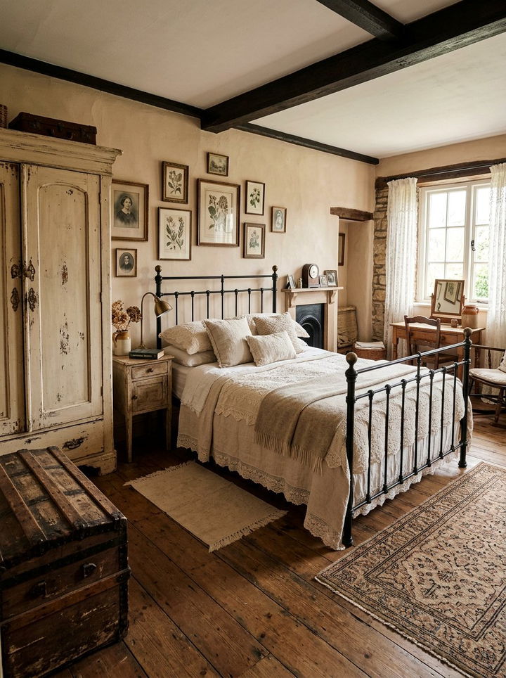 Vintage Furniture Bedroom - 30 rustic cream bedroom ideas