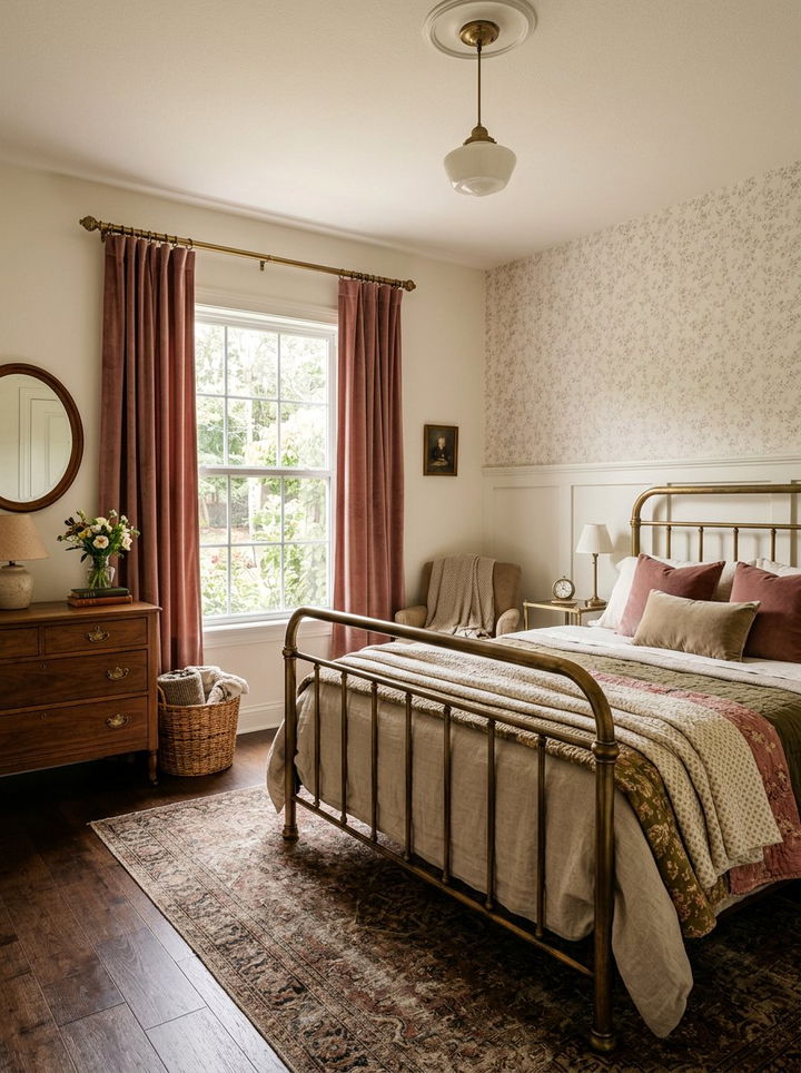 Vintage Inspired Warm Bedroom - 30 bedroom warm settings