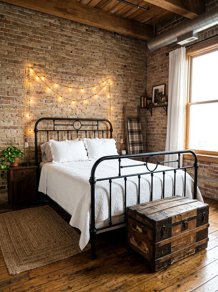 Vintage Iron Panel Bed - 30 bedroom panel beds