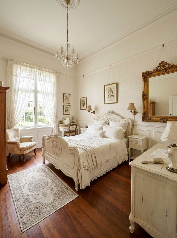 Vintage Ivory Bedroom - 30 ivory bedroom ideas