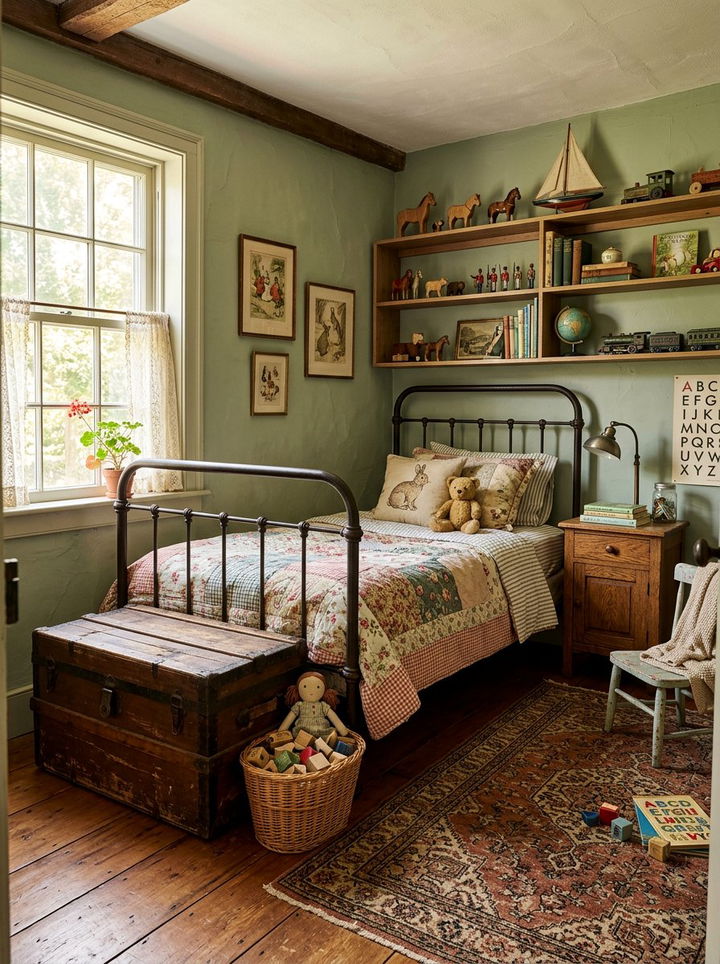 Vintage Kids Room - 30 elementary age bedroom ideas