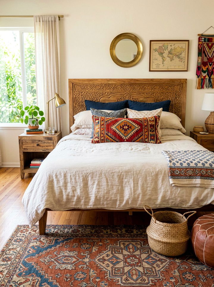 Vintage Kilim Lumbar Pillow - 30 bedroom lumbar pillows