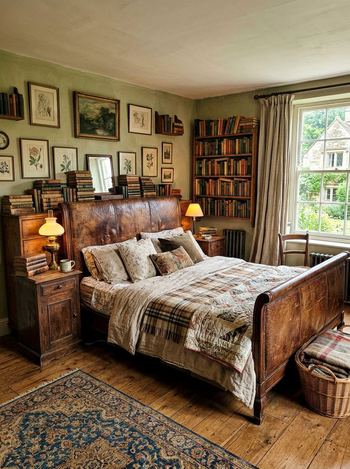 Vintage Leather Headboard - 30 bedroom leather headboards