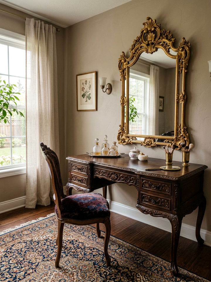 Vintage Makeup Desk - 30 bedroom vanities