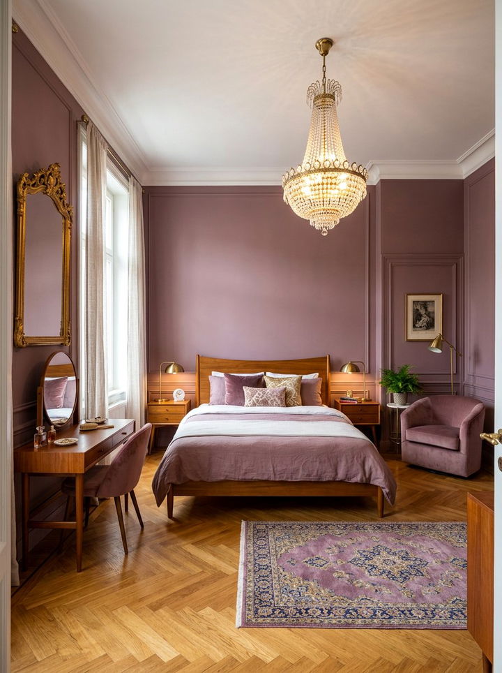 Vintage Mauve Bedroom - 30 mauve bedroom ideas