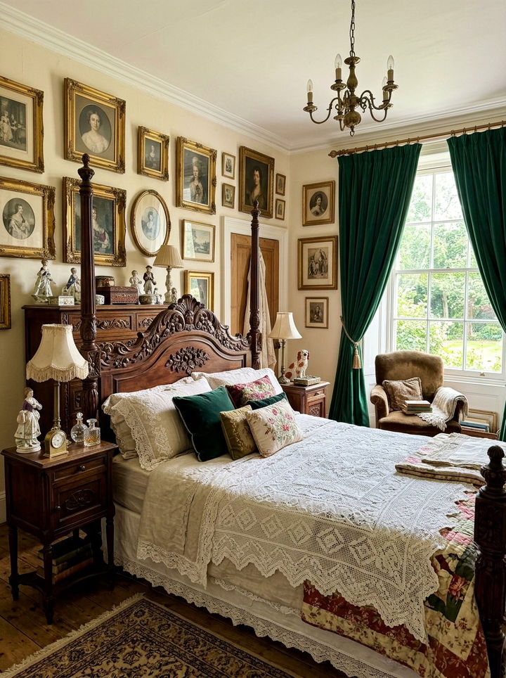 Vintage Maximalist Bedroom - 30 cluttercore bedroom ideas