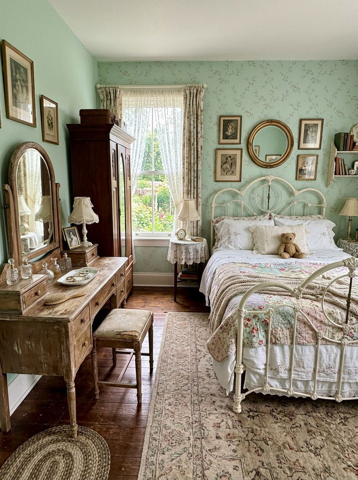 Vintage Mint Green Bedroom - 30 mint green bedroom ideas