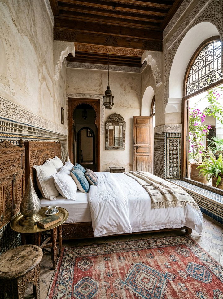 Vintage Moroccan bedroom - 30 Moroccan bedroom ideas