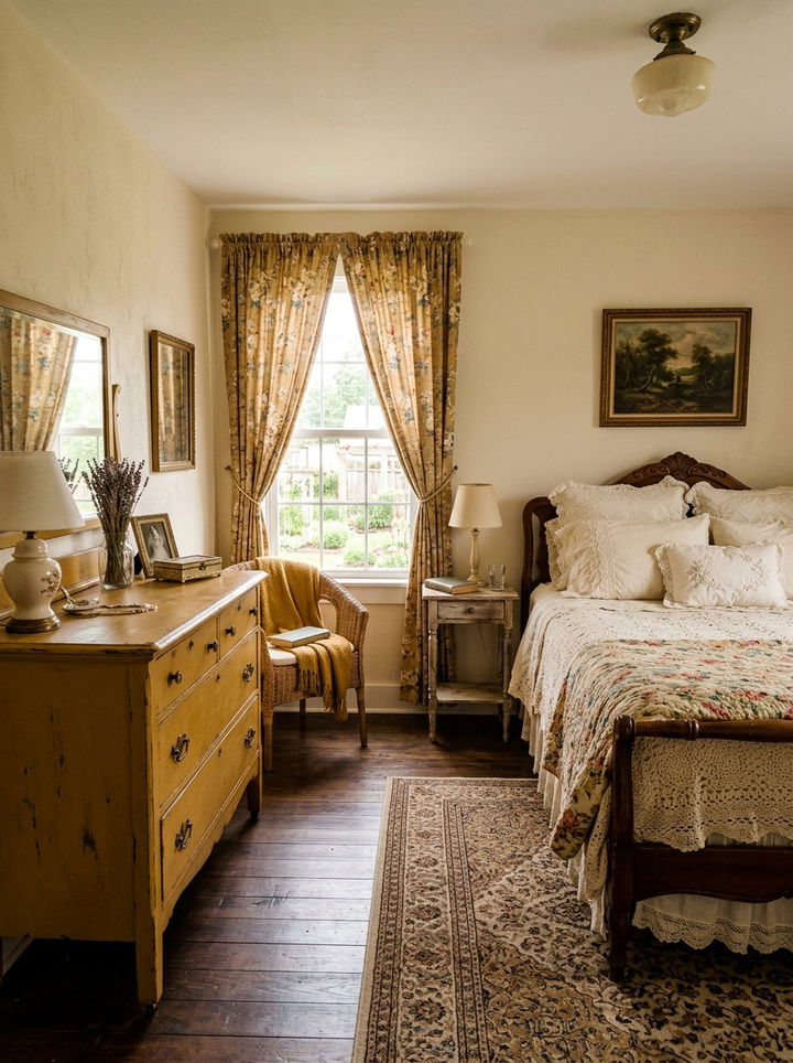 Vintage Mustard Bedroom - 30 mustard bedroom ideas