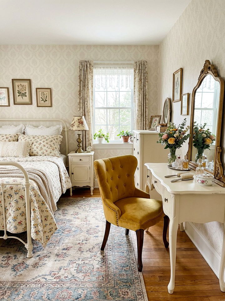 Vintage Mustard Yellow Bedroom - 30 mustard yellow bedroom ideas