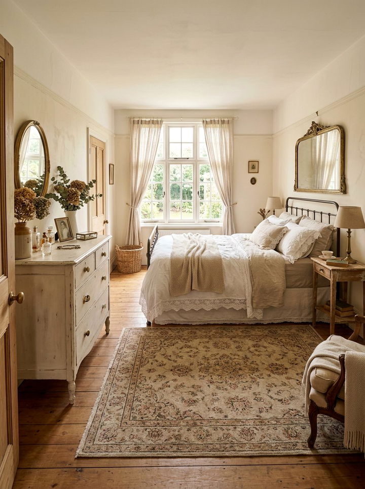 Vintage Neutral Bedroom - 30 neutral bedroom ideas
