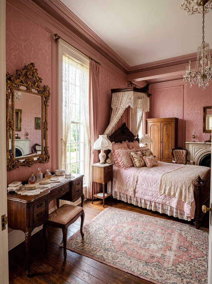 Vintage Pink Bedroom Decor - 30 bedroom dusty pink walls