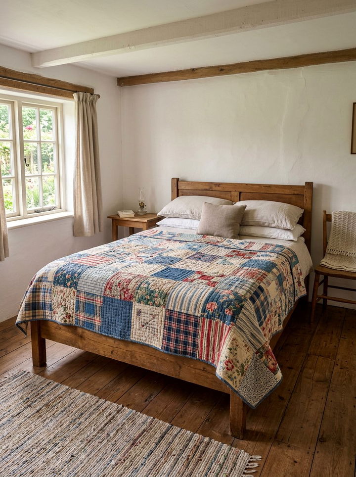 Vintage Quilt - 30 secondhand bedroom ideas