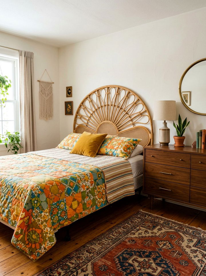 Vintage Rattan Headboard - 30 bedroom rattan headboards