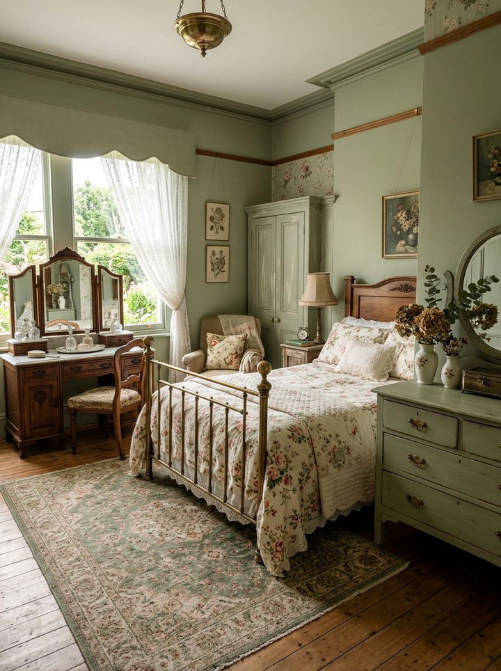 Vintage Sage Green Bedroom - 30 sage green bedroom ideas