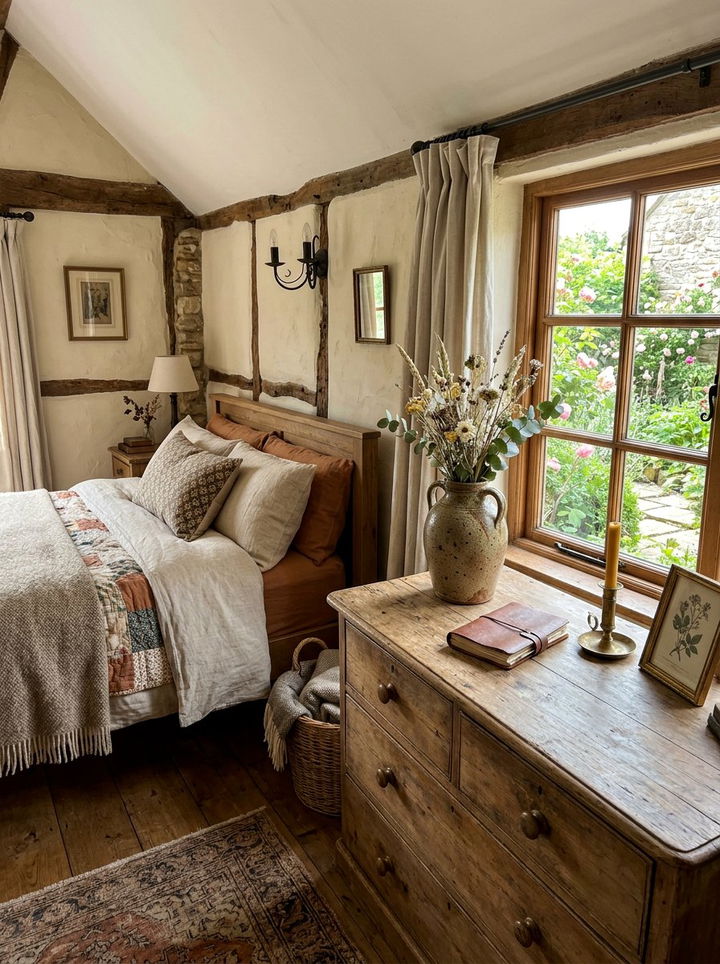 Vintage Stoneware Vase - 30 bedroom vase ideas