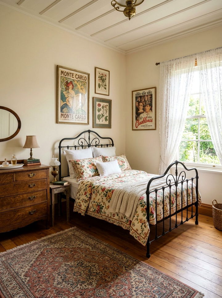 Vintage Style Bedroom - 30 teenage girl bedroom ideas