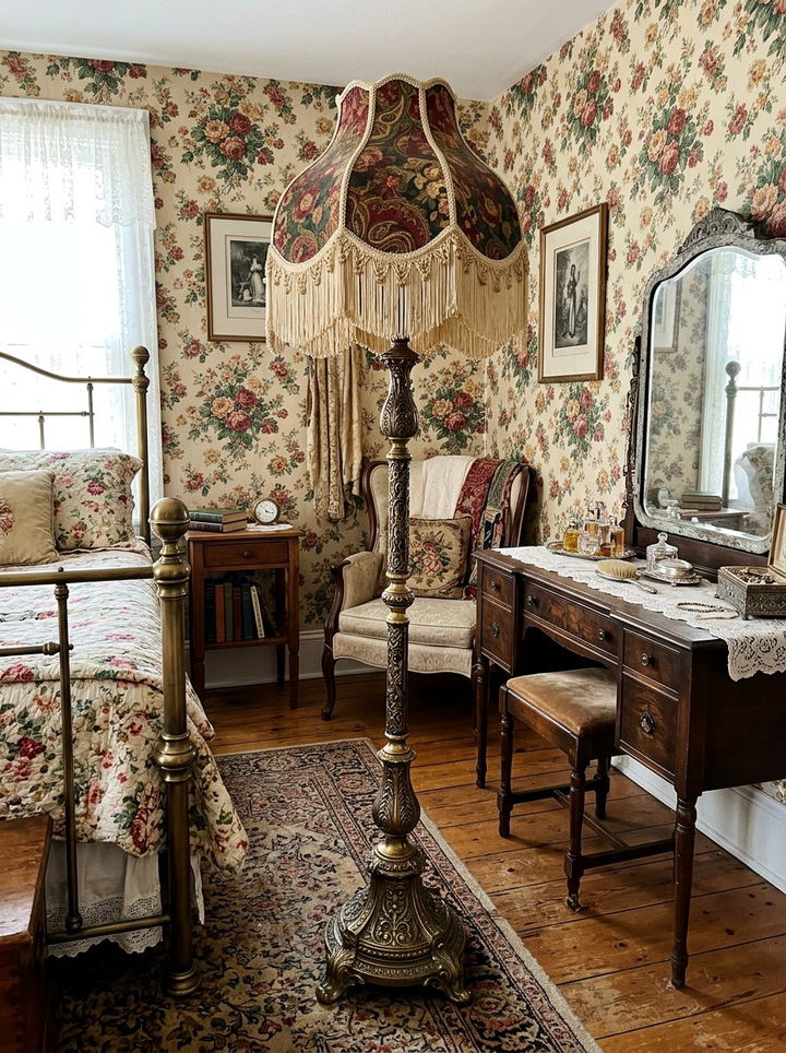 Vintage Style Floor Lamp - 30 bedroom floor lamps