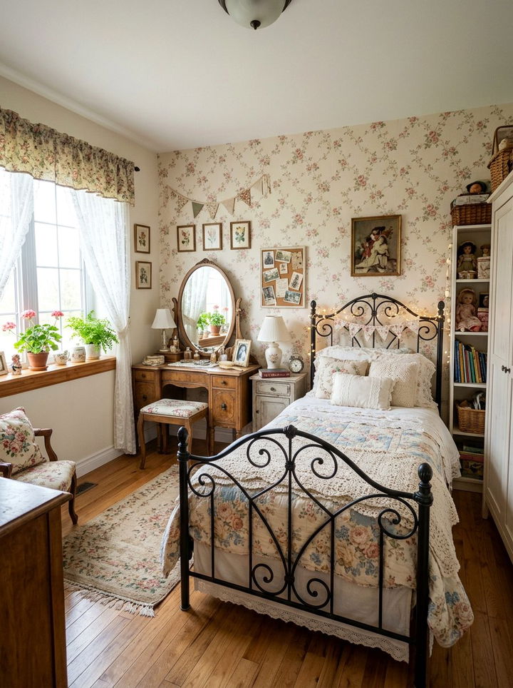 Vintage Style Tween Bedroom - 30 tween bedroom ideas