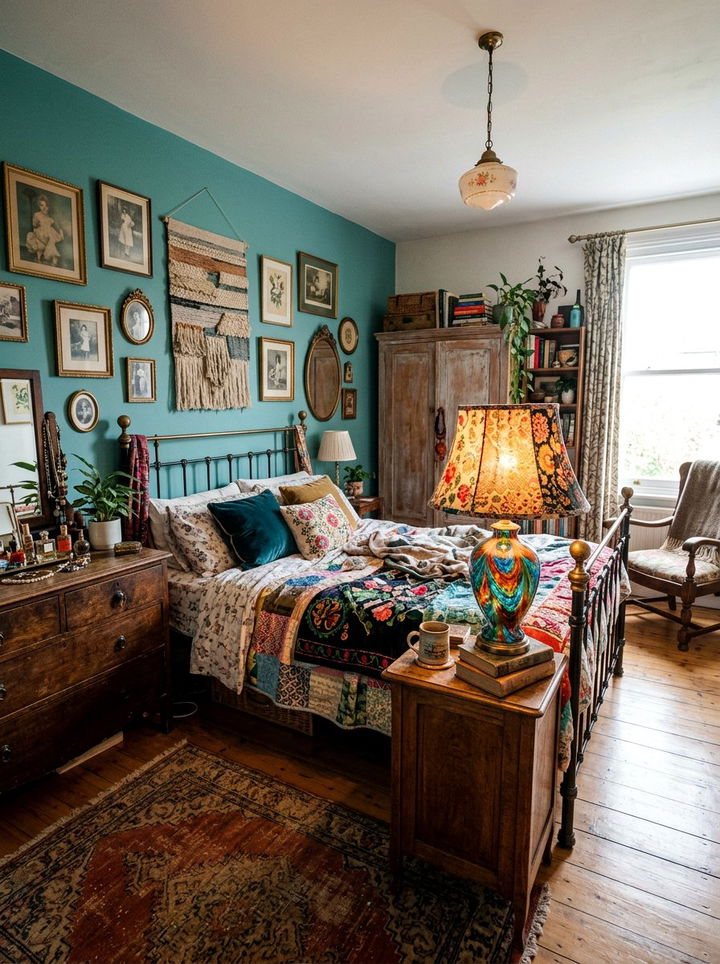 Vintage Table Lamp - 30 bedroom accent lighting ideas