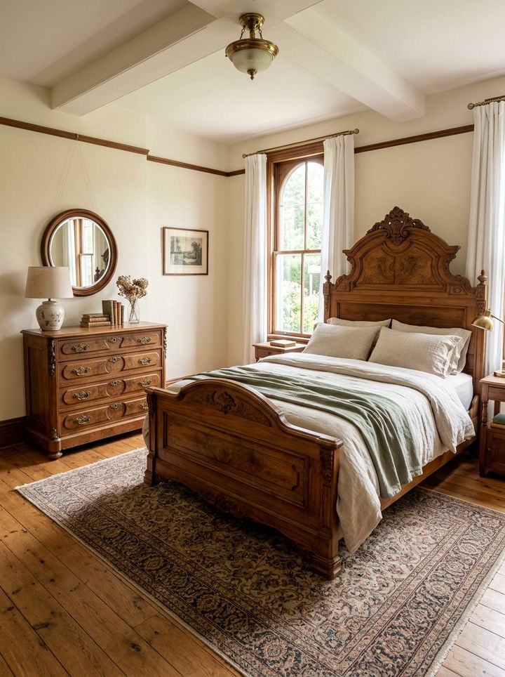 Vintage Walnut Bedroom - 30 walnut tone bedroom ideas