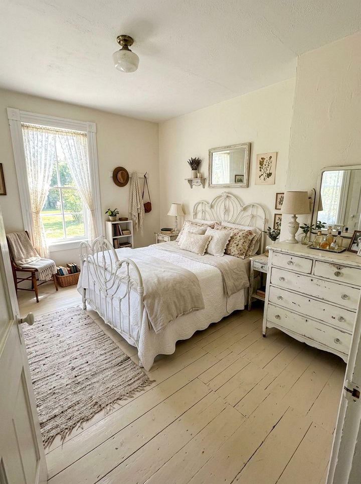 Vintage White Bedroom - 30 white bedroom design ideas